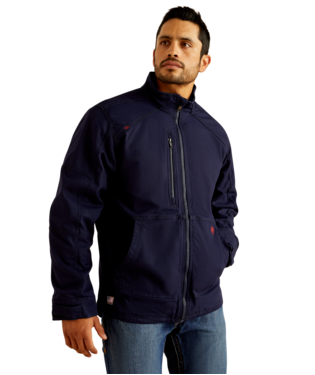 MNS FR DRLT CORDURA CNVS FIELD JACKET NAVY
