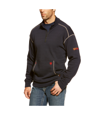 MNS FR POLARTEC FLEECE 1/4 ZIP TOP NAVY