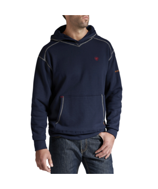 ***Item Discontinued-Limited Quantities*** Ariat Men's FR Polartec Hoodie - Navy