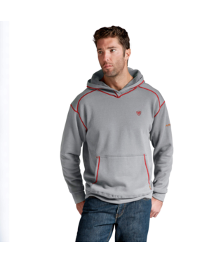 ***Item Discontinued-Limited Quantities*** Ariat Men's FR Polartec Hoodie - Heather Grey