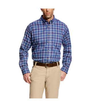 Ariat Men's FR Collins Long Sleeve Work Shirt- True Blue