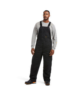 MNS REBAR DRCNVS STRTCH INS BIB OVERALL BLACK