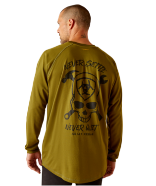 MNS RBR HEAT FIGHTER JYWRN LONG SLEEVE T SHIRT LICHEN