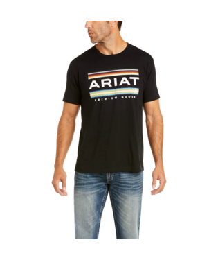 MNS ARIAT BARSTRP SERAPE SHORT SLEEVE T SHIRT BLACK