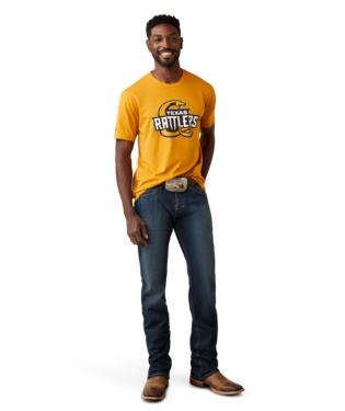 MNS RATTLERS SNAKE SHORT SLEEVE T SHIRT RATTLER BROWN