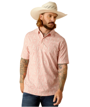 MNS RETRO SHORT SLEEVE POLO ROSE