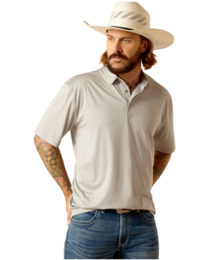 MNS CHARGER 2.0 SHORT SLEEVE POLO SILVER LINING
