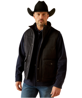 MNS RELENTLESS WTHRFRD INSL VEST CHARCOAL HEATHER