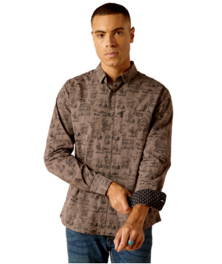 MNS MATTEO MDRN LONG SLEEVE SHIRT EIFFEL TOWER