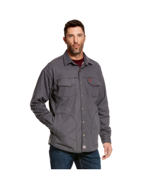 ***Item Discontinued-Limited Quantities*** Ariat Men's FR Rig Shirt Jacket - Grey