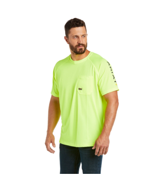 MNS RBR HEAT FIGHTER SHORT SLEEVE T SHIRT NEON LIME