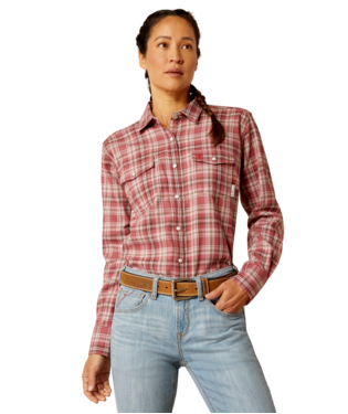 ***NOT AVAILABLE UNTIL OCTOBER***.                     
 WMS FR RUBY LONG SLEEVE WORK SHIRT ROAN ROUGE