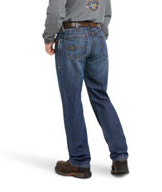 Ariat Men's FR M3 Loose Basic Stackable Straight Leg Jean- Flint
