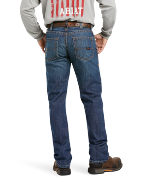 Ariat Men's FR M5 Straight Basic Stackable Straight Leg Jean- Clay