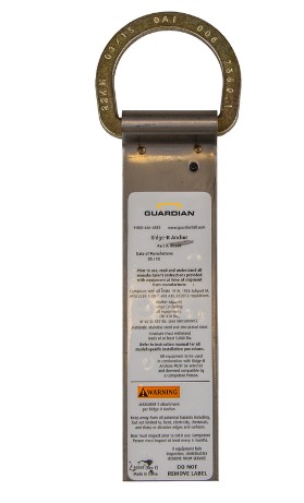 (00500) RIDG-1 / Ridge-It Anchor / 9.75 inches / (1) D-Ring / Nails Included - Residential Anchors