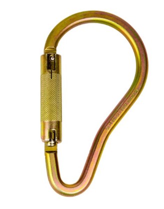 Pompier Hook - Steel Scaffold Hook with Captive Pin - 3600 lb gate - Hooks & Carabiners