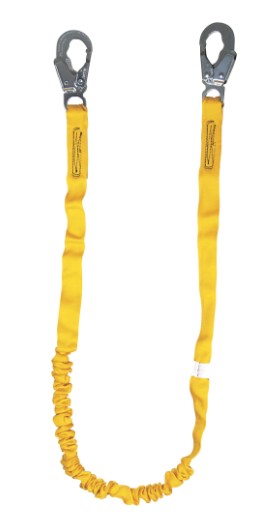 6ft Internal  Single Leg Lanyard with snap hook. - Shock Absorbing Lanyards