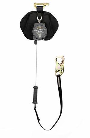 SRL, CR3-EDGE, CLASS 2, SINGLE, 8FT, GALV CABLE, STEEL TIE-BACK HOOK - Lead Edge Personal SRLs