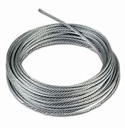 100' 3/16" galvanized steel cable with snaphook for Best Winch - Davits