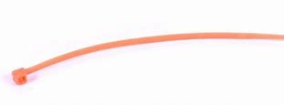 1 PKG Orange Embossed Floating 8" x 0.18" 30 lb Tensile Strength Cable Tie (1 PKG of 1000 pieces) - Fasteners & Tape