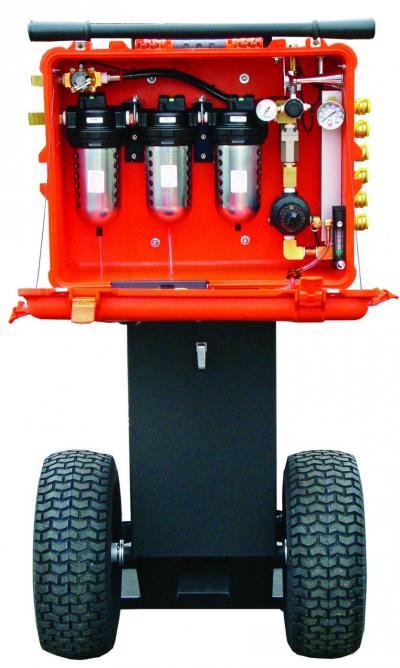 100 CFM PNEUMATIC AUTO-AIR BOX MOUNTED - ON 2300 SERIES LARGE CART, NO CYLINDERS