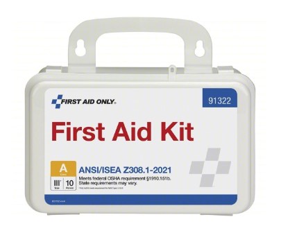 10 Person ANSI 2021 Class A, Plastic First Aid Kit
