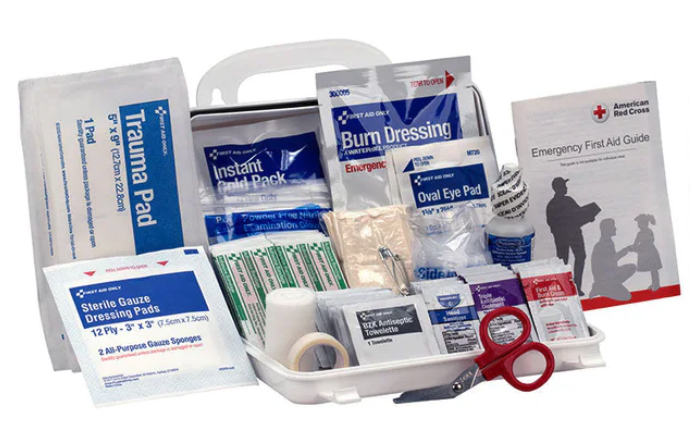 10 Person First Aid Kit, ANSI 2015 Class A, Plastic Case 