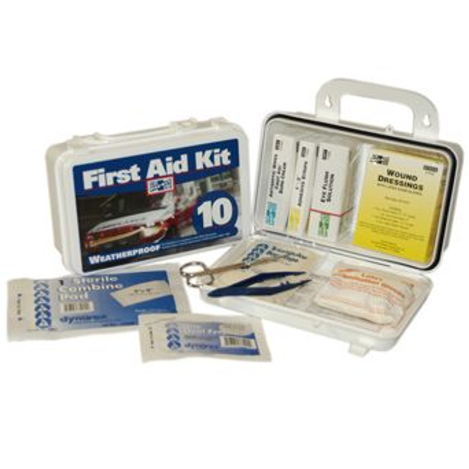 10 Person First Aid Kit, Plastic