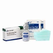 1 oz. Eyewash, Eyepads & Adhesive Strips, 1 set/box 