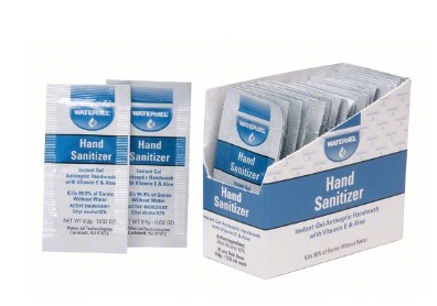 Hand Sanitizer Packets, 10/box 60/case