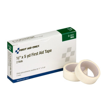 1/2”x5 yd. First Aid Tape, 2/box 100/case