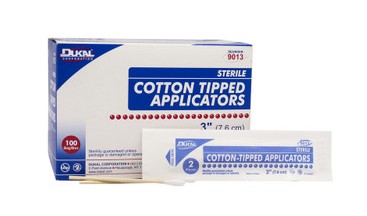 Sterile Cotton Tipped Applicators, 6" Wood Shaft, 50/box 10/case