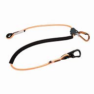 10' Rope Positioning Lanyard Alum CE Carabiner + Alum Carabiner
