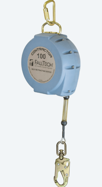 100' Contractor SRL Galv Cable w/Anchorage Carabiner