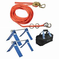 100' 4-person Temp Rope HLL System w/Energy Absorber