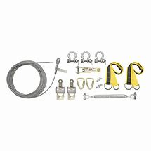 100' SteelGrip Temp Cable HLL, with Coil Energy Absorber + Install Hardware