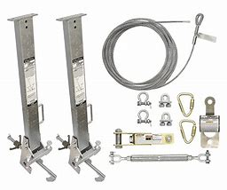 100' SteelGrip Temp Cable HLL Kit with 6' Web Pass-thru Anchors