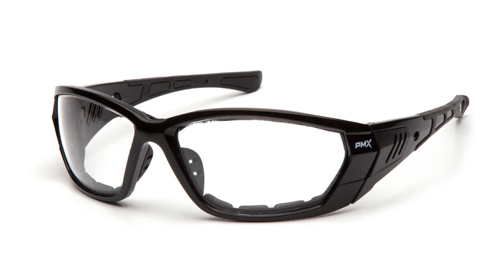 Glasses, Atrex - Clear Anti-Fog - Black- Foam Padded