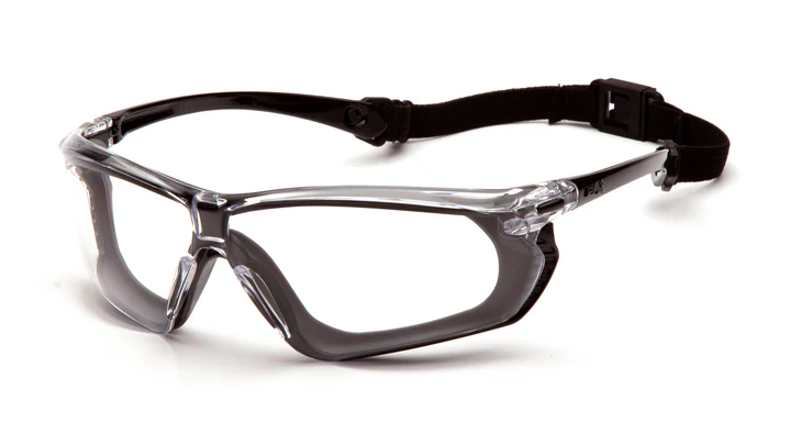 Glasses, Crossovr - Black-gray frame / clear H2X anti-fog lens - Gasket (sealed) Black/Gray