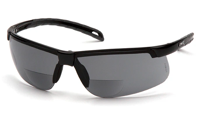 Glasses, Ever-Lite Reader - Gray +1.5 H2MAX Anti-Fog - Black