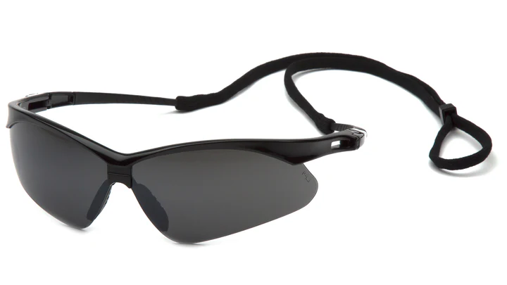Glasses, PMXTREME - Smoke Green Mirror with Cord - Black