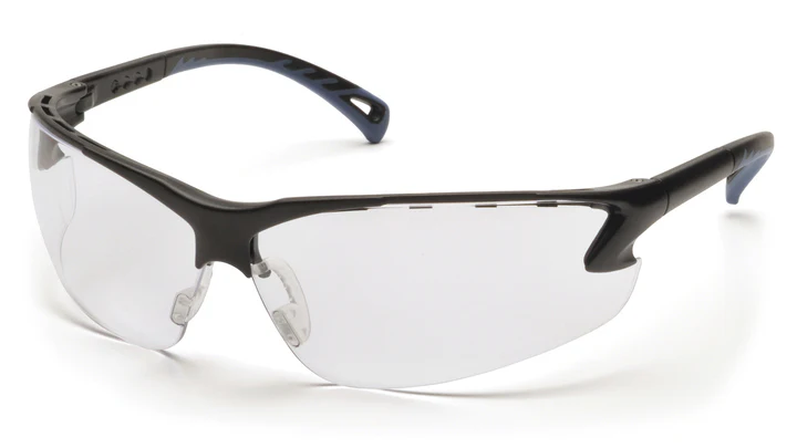 Glasses, Venture 3 - Clear H2MAX Anti-Fog - Black
