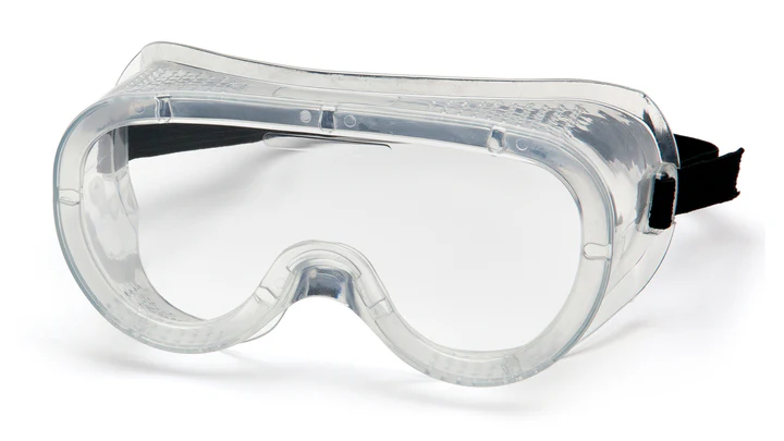Goggles Clear Perforated High Impact. vented