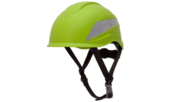 Helmet, RIDGELINE XR7 - 6pt Ratchet - HiVis Lime