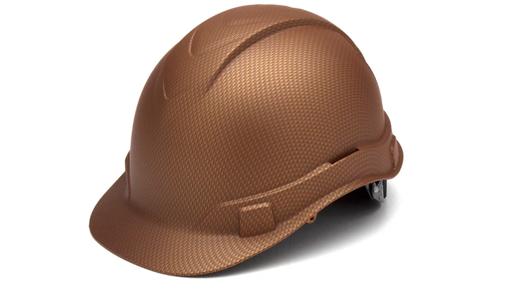 Hard Hat, Ridgeline Cap Style 4 Pt Ratchet Suspension - Copper Pattern