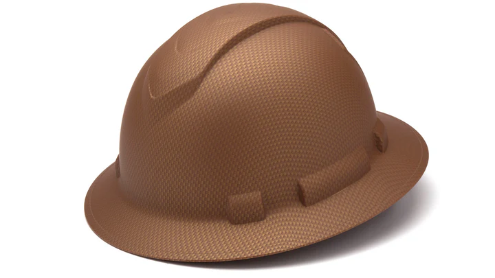 Hard Hat, Ridgeline Full Brim 4 Pt Ratchet Suspension - Copper Pattern