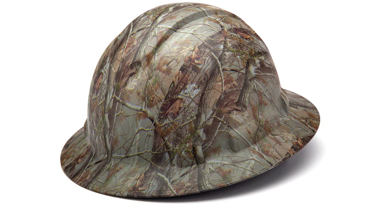 Hard Hat, Ridgeline Full Brim 4 Pt Ratchet Suspension - Matte Camo Pattern