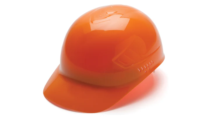 Hard Hat, Ridgeline Bump Cap 4 Point Glide Lock Suspension - Orange