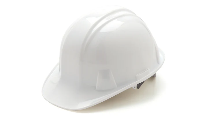 Hard Hat, Standard Shell 4 Pt - Snap Lock Suspension - White