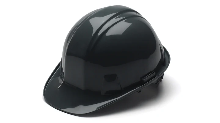 Hard Hat, Standard Shell 4 Pt Ratchet Suspension - Black